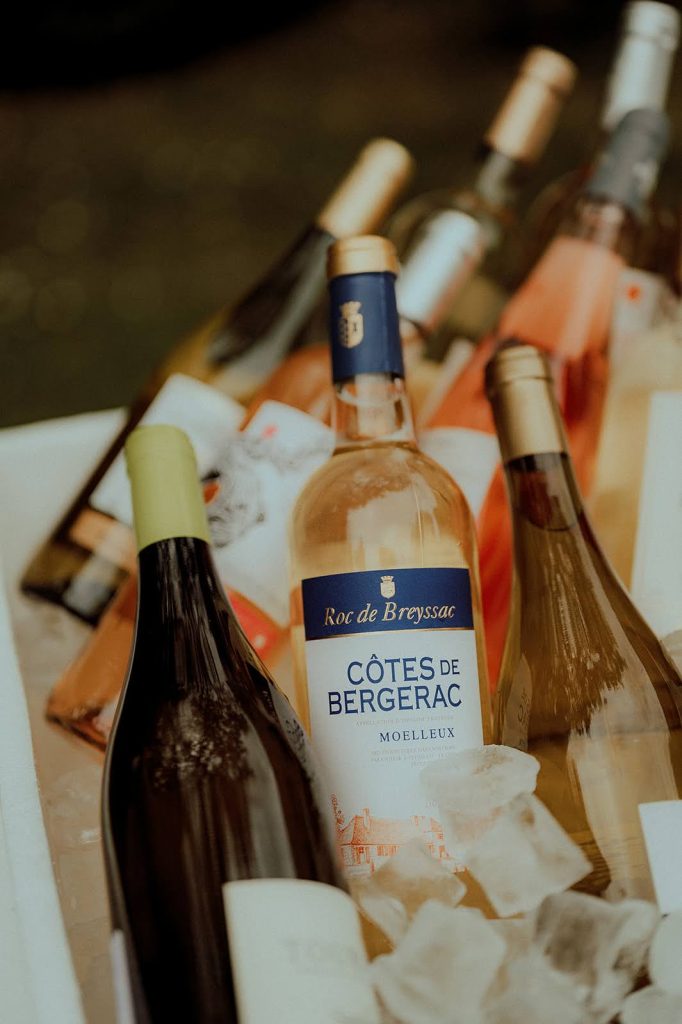 assortiment de vins blancs pour le vin d honneur du mariage