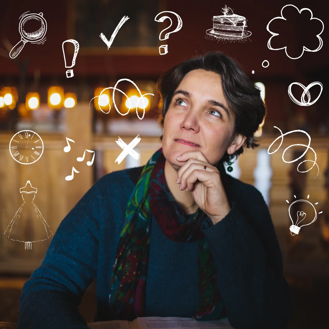 Delphine Goudy en reflexion